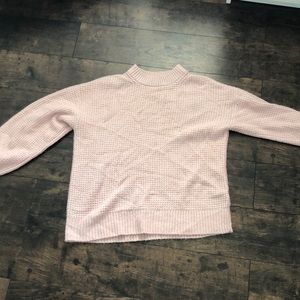 Light pink chenille sweater